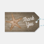 Rustieke Beach Gift Labels Cadeaulabel (Voorkant (Horizontaal))