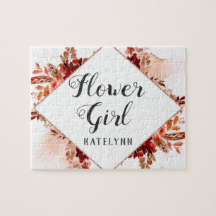 Rustieke Beauty Floral ingelijst Bohemian Bloemenm Legpuzzel