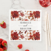 Rustieke Beauty Floral ingelijst Herfst Monogram b Servet (Insitu)