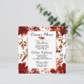 Rustieke Beauty Floral ingelijst Waterverf Boho Ch Menu (Staand voorkant)