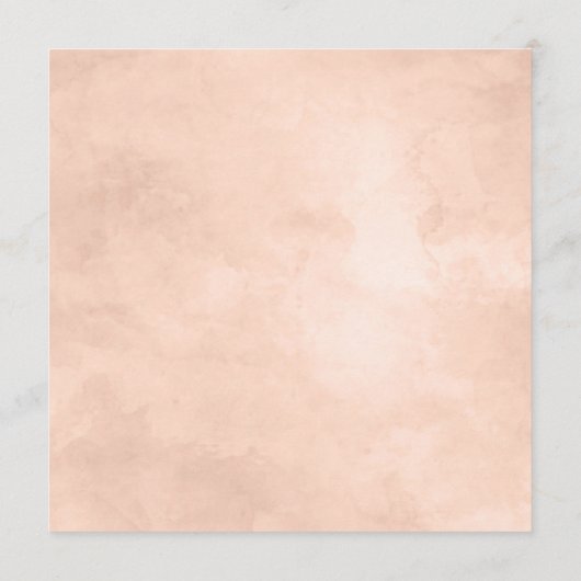 Rustieke Beauty Floral ingelijst Waterverf Boho Ch Menu (Achterkant)