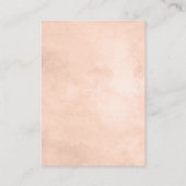 Rustieke Beauty Floral Waterverf Trouwgegevens Informatiekaartje (Achterkant)