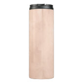 Rustieke Beauty Peach Waterverf Moeder van de brui Thermosbeker (Achterkant)