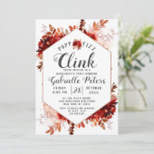 Rustieke Beauty Pop Fizz Clink Bachelorette Party Kaart (Staand voorkant)