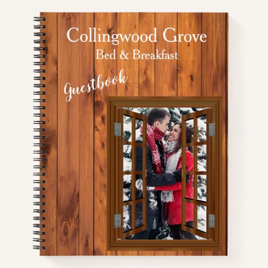 Rustieke Bed and Breakfast 🌿 Logboek voor gasten  Notitieboek (Voorkant)