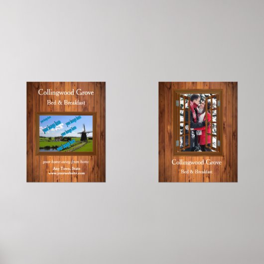 Rustieke Bed & Breakfast 🌿 Promotie Muurkunst Sets (Voorkant)