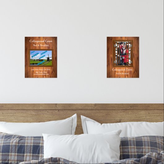 Rustieke Bed & Breakfast 🌿 Promotie Muurkunst Sets (Slaapkamer)