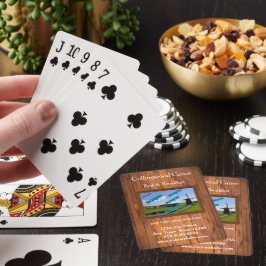 Rustieke Bed & Breakfast 🌿 Promotie Pokerkaarten