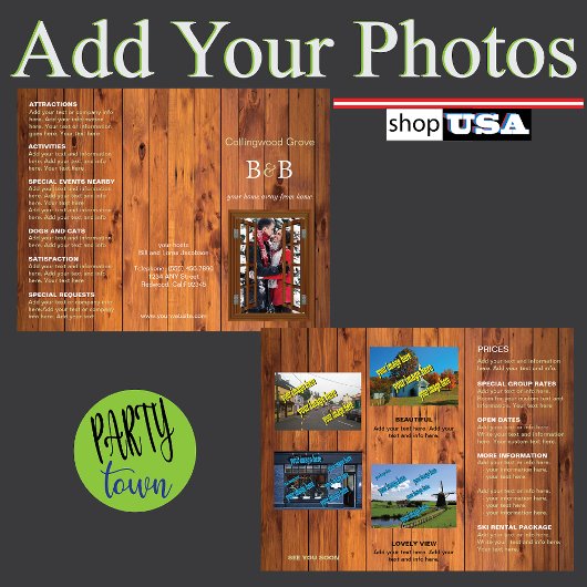 Rustieke Bed & Breakfast 🏡 Trifold Brochure