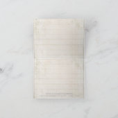 Rustieke bedankbriefjes Bruidsmeisjesfeest Elegant Bedankkaart (Binnen)