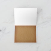 Rustieke Beer dank u kaart (Binnen)