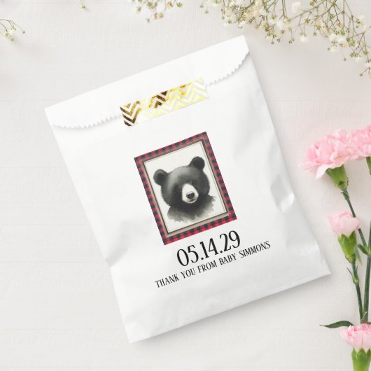 rustieke Beer kwekerij Bedankzakje (Gezegeld)