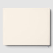 Rustieke Beige Acryl Bloemen Bruiloft Gastenboek (Achterkant)