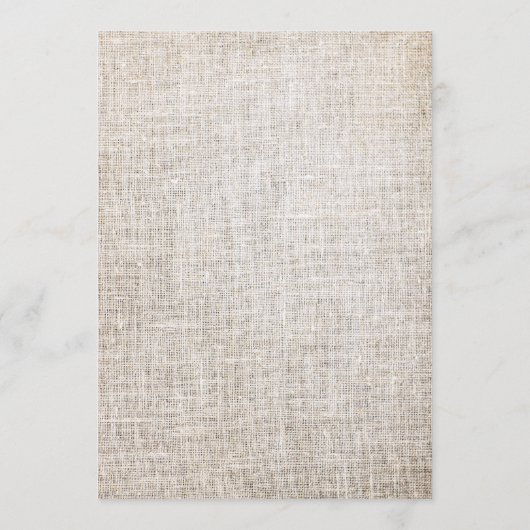 Rustieke Beige Acryl Bloemen Menu (Achterkant)