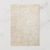 Rustieke Beige Acryl Bloemenluier Raffle Informatiekaartje (Achterkant)