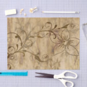 Rustieke Beige en Bruine Madelief Tissuepapier (Craft)