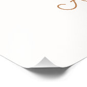 Rustieke Beige Gekke Gans 1e Verjaardag Welkom Tek Foto Afdruk (Hoek)