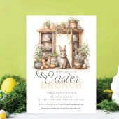  rustieke beige paasbrunch kaart