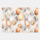  rustieke beige paaskonijn familienaam inpakpapier vel (Voorkant 2)