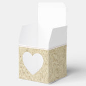 Rustieke Beige Trouwfoto Bedankt Bedankdoosjes (Geopend)