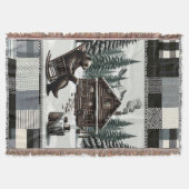 rustieke Beren deken | Gezellige Cabin Book Lover  (Voorkant)