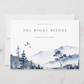 Rustieke berg Boho repetitie diner uitnodiging (Voorkant)