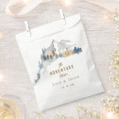 Rustieke Berg Bruiloft Monogram Favor Tassen Bedankzakje (Geknipt)