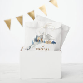 Rustieke Berg Bruiloft Monogram Favor Tassen Bedankzakje