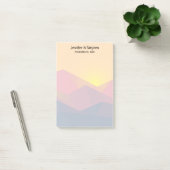 Rustieke Berg Geometrisch Minimalistisch Huwelijk Post-it® Notes (Kantoor)