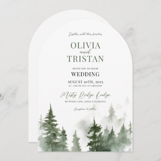 Rustieke berg kaart (Voorkant / Achterkant)