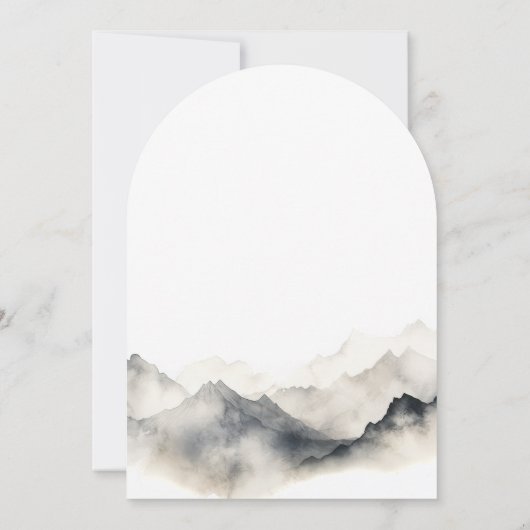 Rustieke berg kaart (Achterkant)