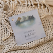 Rustieke Berg & Lake Bachelorette Weekend Bedankjes Labels