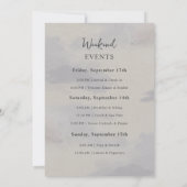 Rustieke Berg & Lake Bachelorette Weekend Kaart (Achterkant)