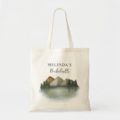 Rustieke Berg & Lake Bachelorette Weekend Tote Bag (Voorkant)