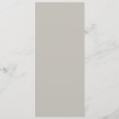 Rustieke Berg & Lake Evergreen bruiloft Menu (Achterkant)