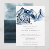 Rustieke berg Waterverf Boho Vrijgezellenfeest Kaart (Voorkant / Achterkant)