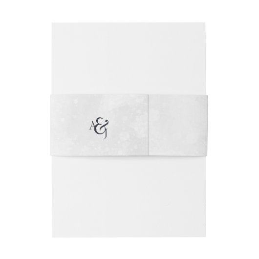 Rustieke Berg Waterverf Bruiloft Monogram Uitnodigingen Wikkel (Achterkant Voorbeeld)