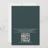 Rustieke Berg Wilde Bloem Boho QR-code Trouwen Kaart (Achterkant)