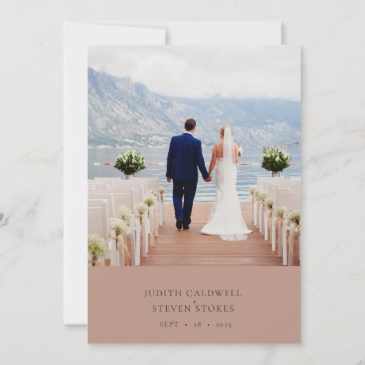 Rustieke Berg & Wildflower Save The Date (Achterkant)