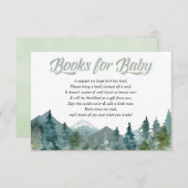 Rustieke bergen bos boek in plaats van kaart (Voorkant / Achterkant)