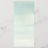 Rustieke Bergen Bos waterverf bruiloft menu (Achterkant)