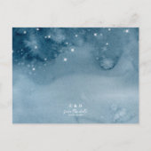 Rustieke bergen bruiloft budget Save the Date Kaar Briefkaart (Achterkant)