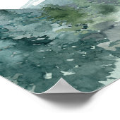 Rustieke bergen bruiloftsshower welkomstbord poster (Hoek)