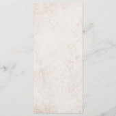 Rustieke bergen & dennenbomen Bruiloft Menu (Achterkant)