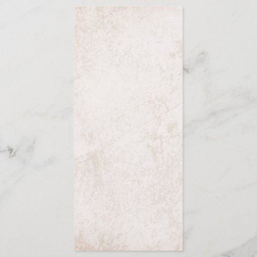 Rustieke bergen & dennenbomen Bruiloft Menu (Achterkant)