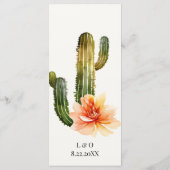 Rustieke bergen | Desert Wedding Reception Menu (Achterkant)