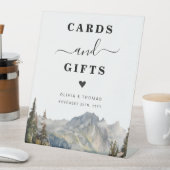 Rustieke bergen kaarten en geschenken Teken Reclamebord Met Voetstuk (Insitu)