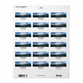 Rustieke bergen Natuur fotoadres Etiket (Full Sheet)