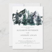 Rustieke bergen | repetitie diner kaart (Voorkant)