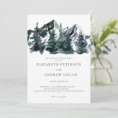 Rustieke bergen | repetitie diner kaart (Staand voorkant)